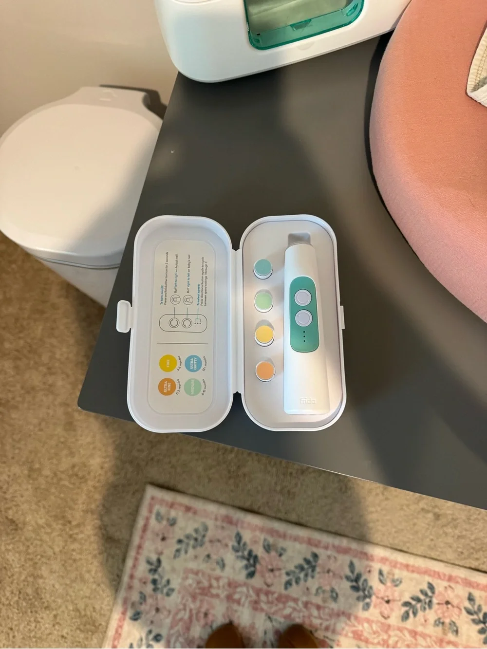 Frida Baby Electric Nail Buffer & File Set | Complete with Case
